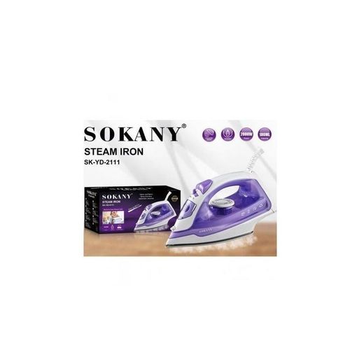 Plancha de Vapor Eléctrica Sokany con Suela de Cerámica (Sokany Steam Iron)