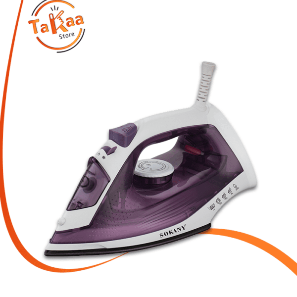 Plancha de Vapor Eléctrica Sokany con Suela de Cerámica (Sokany Steam Iron)