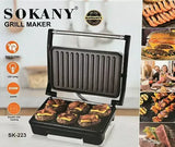 SANDWICHERA PARRILLA GRILL PLANCHA ANTIADHERENTE