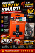Reproductor Streaming Fire TV Stick 10K Ultra HD con Control Remoto (Convertidor Smart TV)