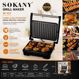 SANDWICHERA PARRILLA GRILL PLANCHA ANTIADHERENTE